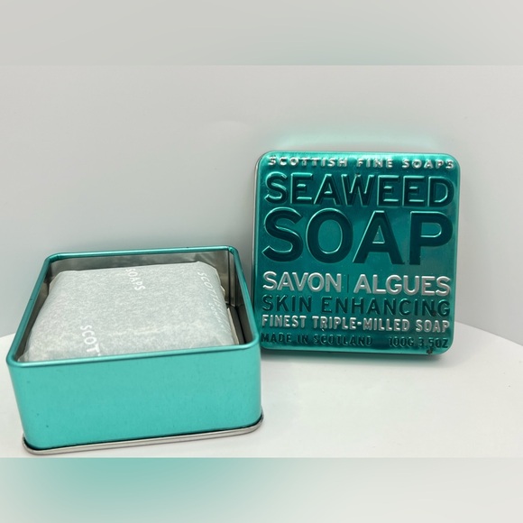 Scottish Fine Soaps ~ Seaweed Soap ~ Savon & Algues ~ NEW W/ Tin ~ Discontinued - Picture 2 of 5